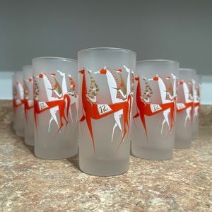 Mid century Libbey highball glasses in Longchamp